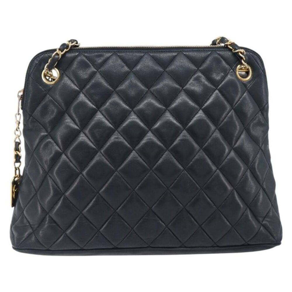 Chanel Shoulder Quilted Leather Black Leather Shoulder Bag Bag